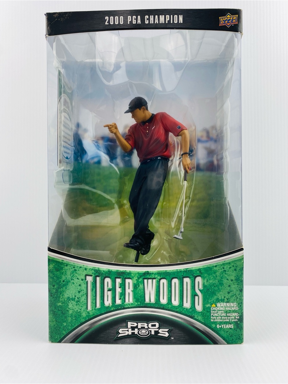 Tiger Woods 2000 PGA Champion Pro Shots Upper Deck Figure Red Shirt Collectible